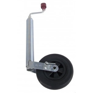 Опорное колесо Plus с тормозом,нагрузка 150 кг,пластиковый диск #1